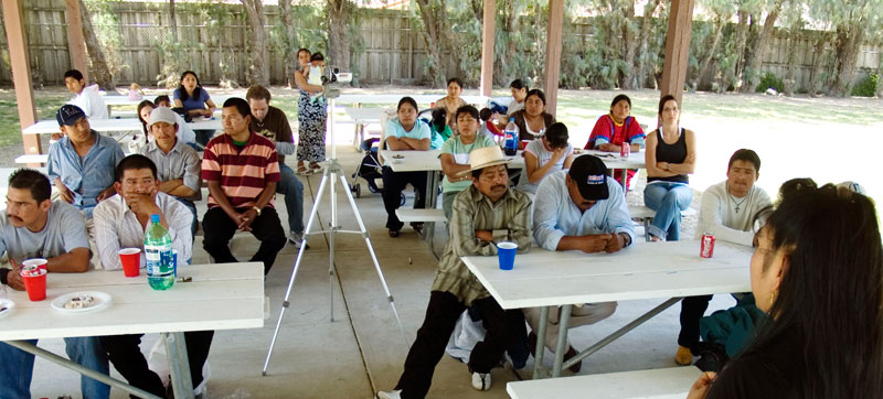 On May 6, 2007, Oralia Maceda, an organizer with the FIOB, spoke at a presentation in Hollister, California on the important roles for women in organizations such as the FIOB.