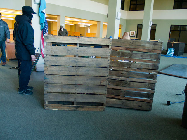 Pallets Barricade