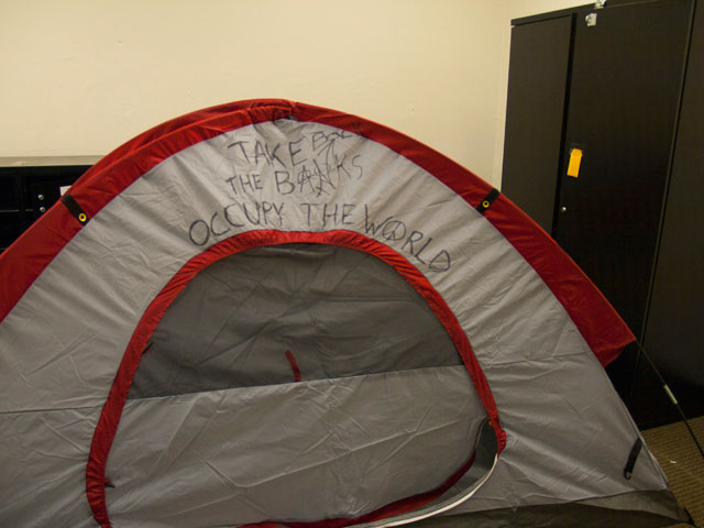 Tent Inside Bank Vault