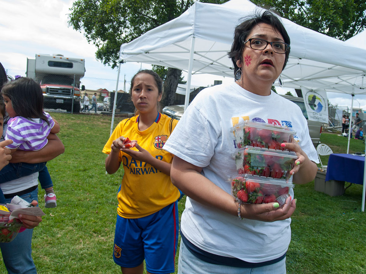 A supporter of Driscoll's said, “This is not the time to do this because there are children here.”