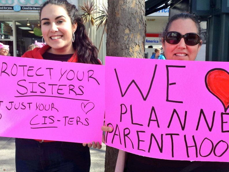 Rally In Santa Cruz To Support Planned Parenthood Bradley Allen